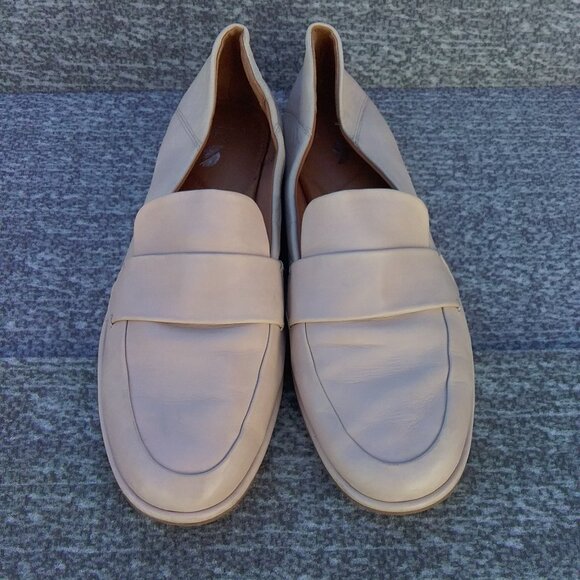 SARTO by Franco Sarto Women's Shoes 8MBeige Neutral "Harleen" Leather Loafers - Picture 4 of 9